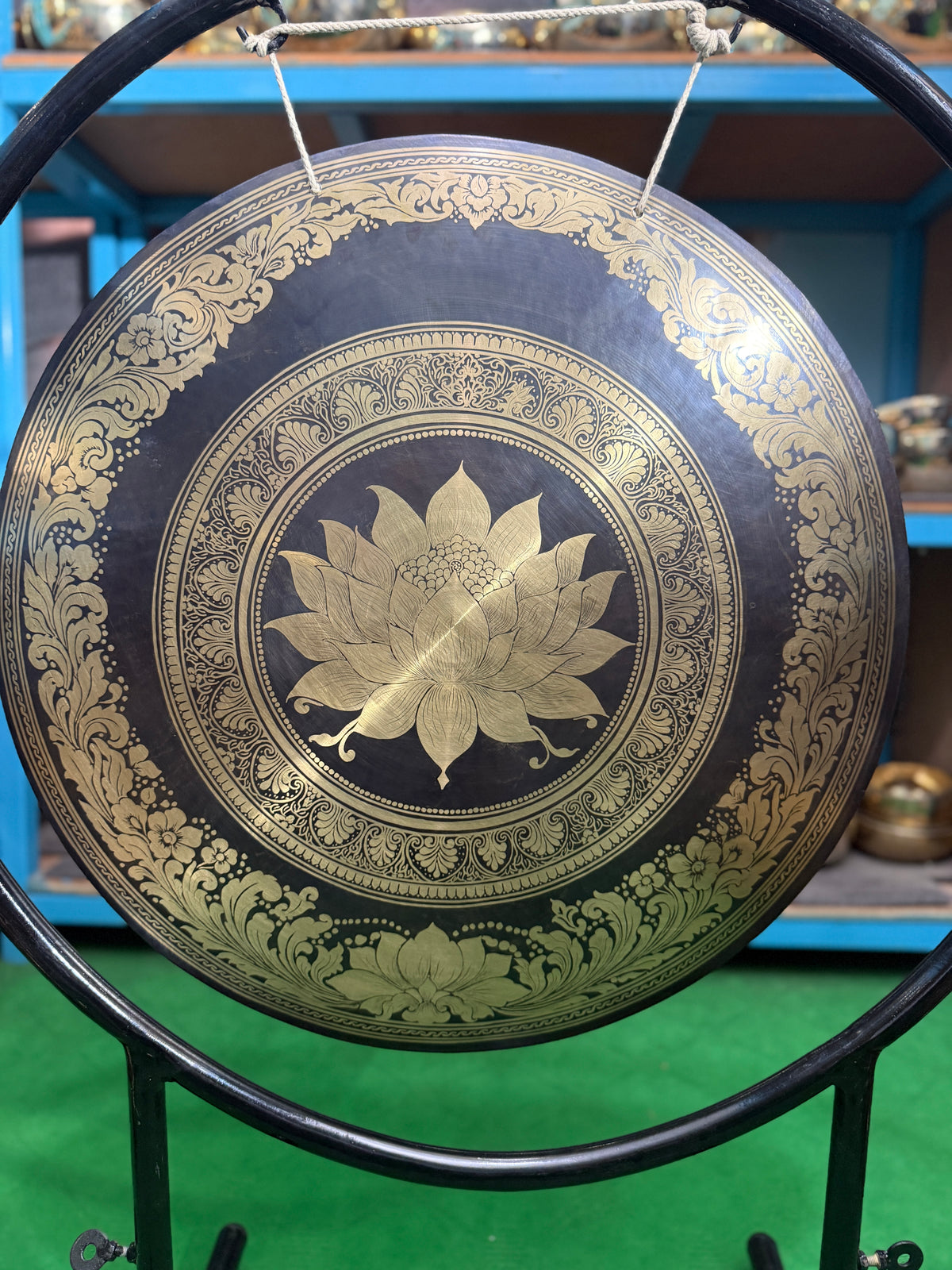 27 Inch Bronze Gong Handmade In Nepal One of One 0002