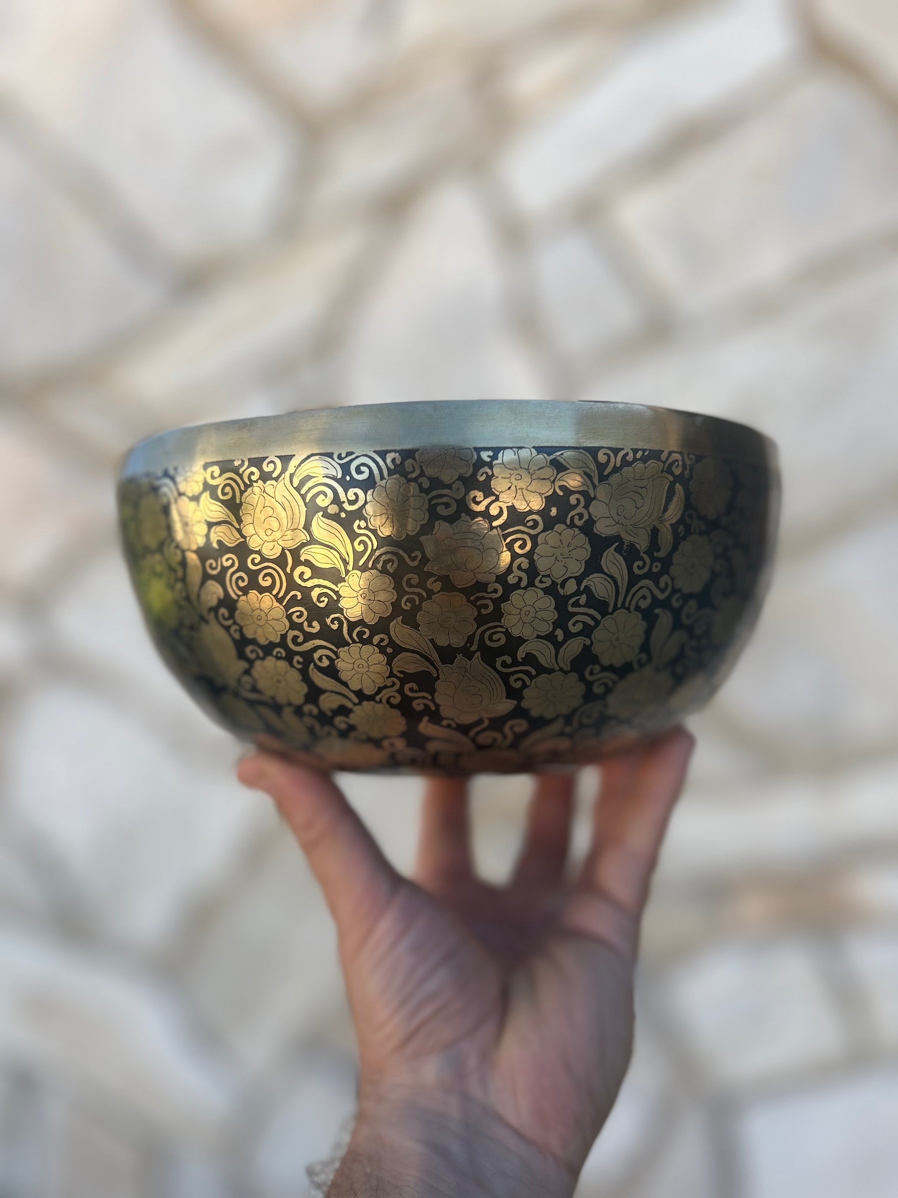 The Flower Bowl: 8.5 inch | Limited Release Bespoke Singing Bowl