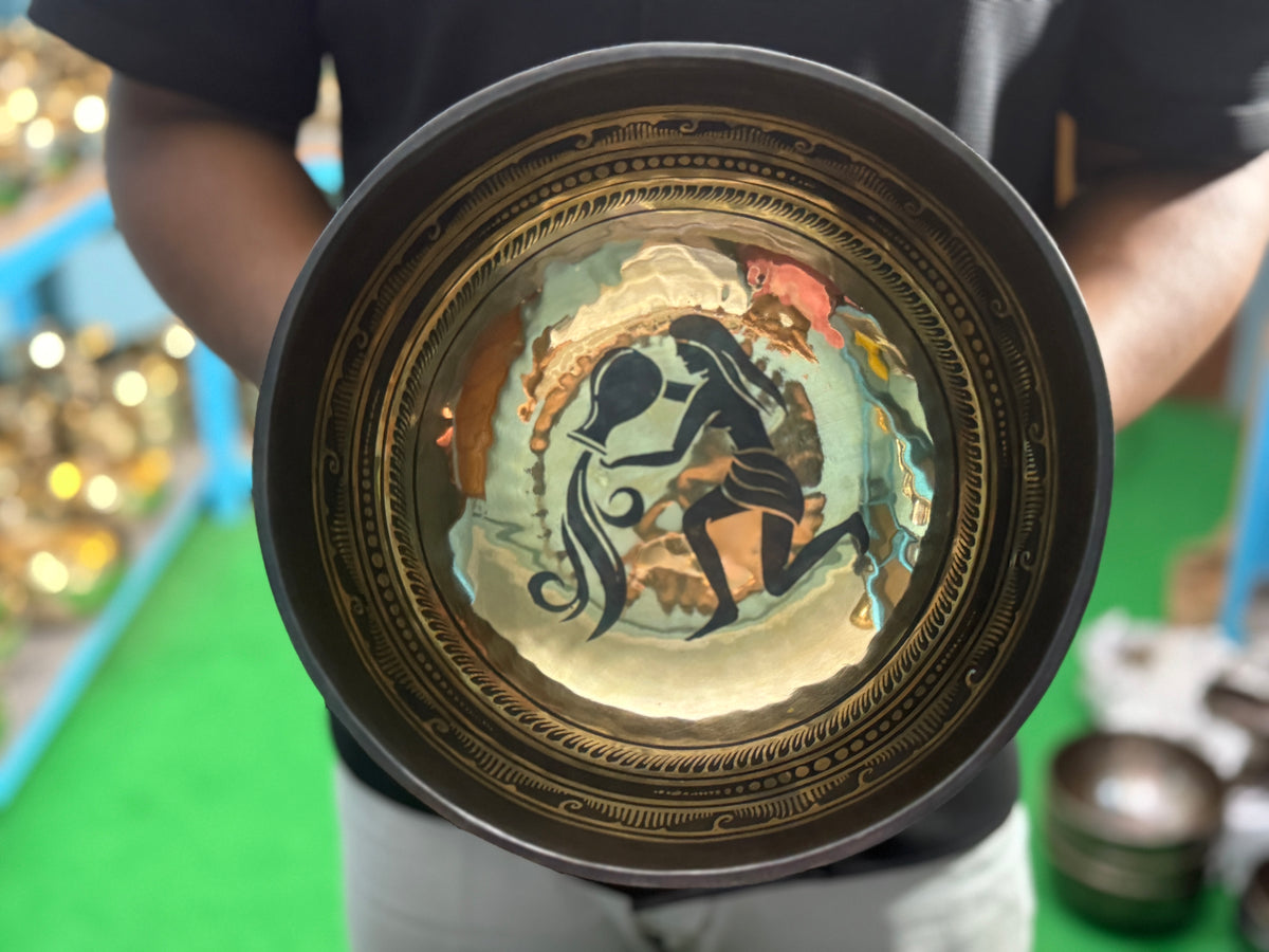 The Aquarius Singing Bowl - 9 inch Large | Handmade In Nepal