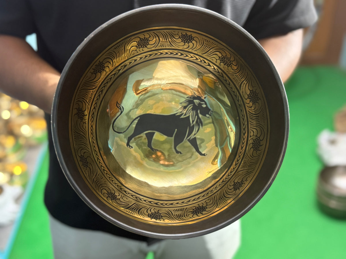The Leo Singing Bowl - 9 inch Large | Handmade In Nepal