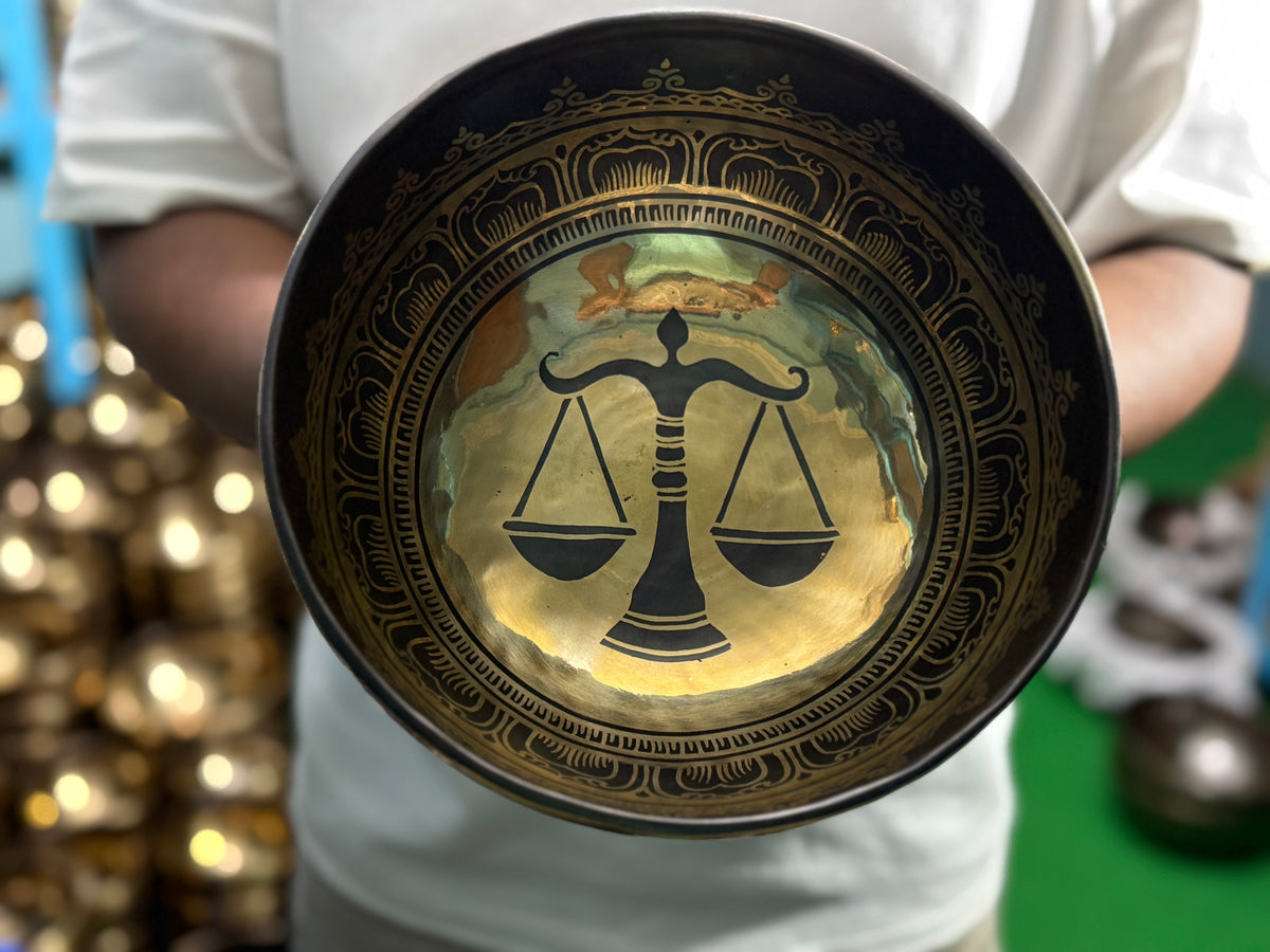 The Libra Singing Bowl - 9 inch Large | Handmade In Nepal