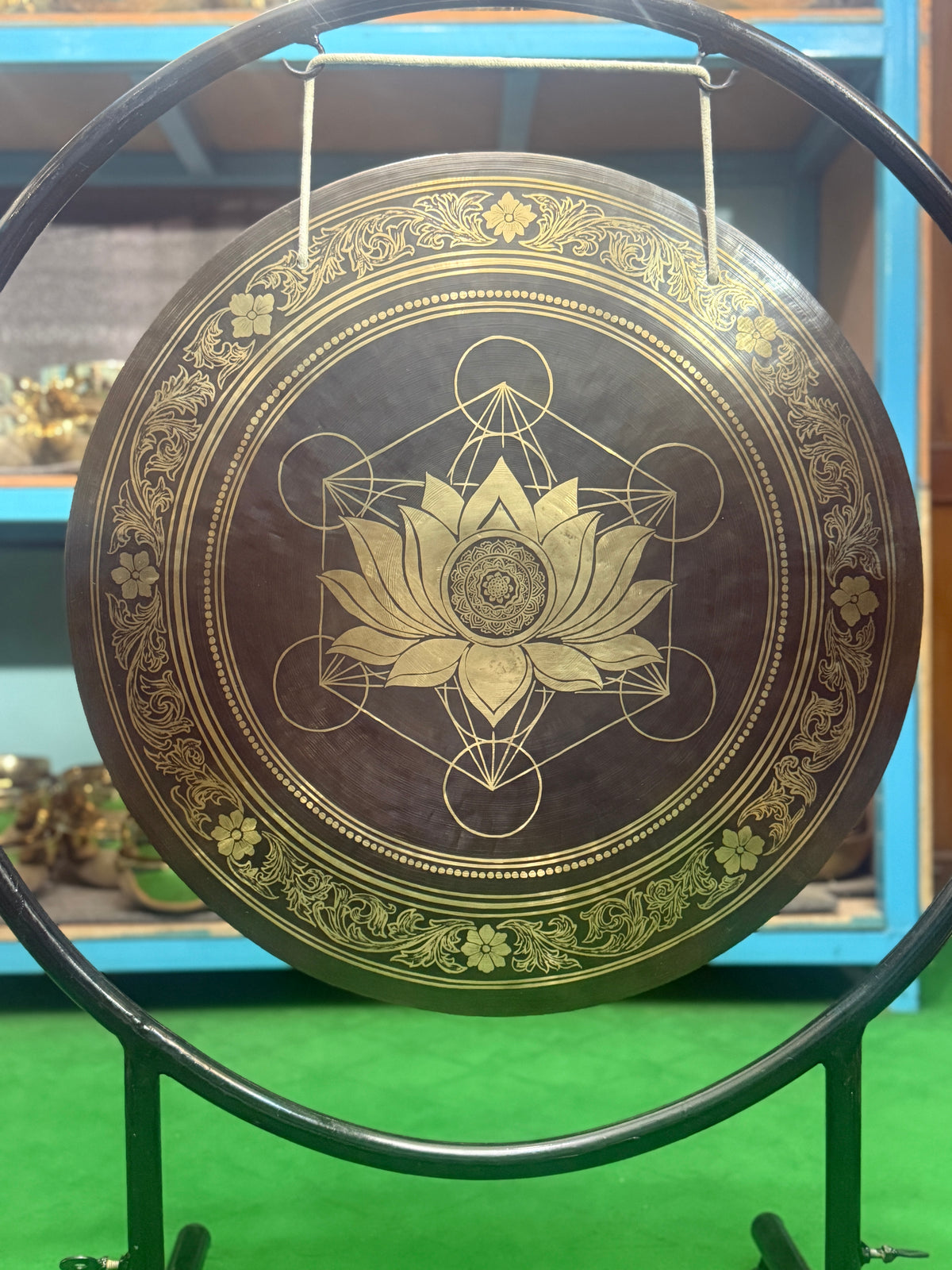 27 Inch Bronze Gong Handmade In Nepal One of One 0016