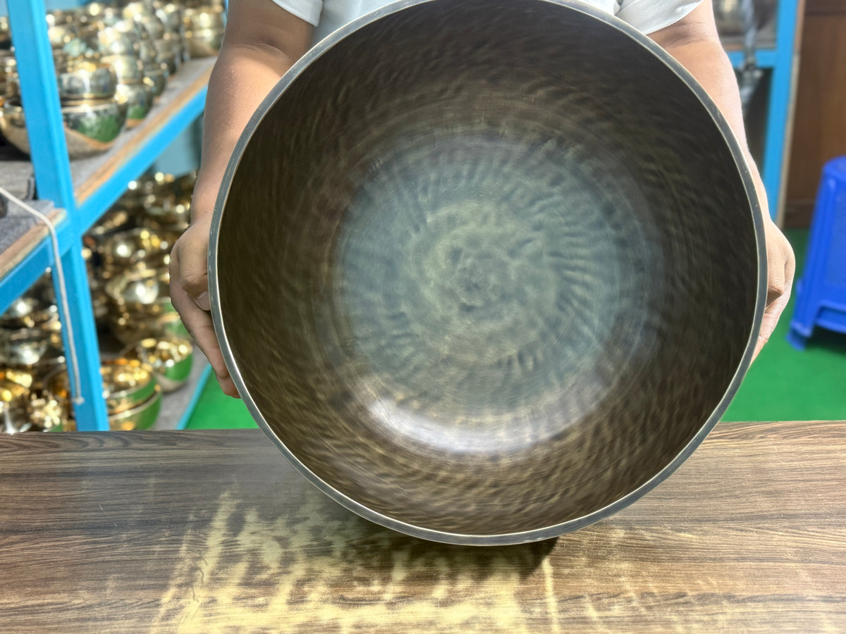 20 Inch Makers Mark Foot Bowl: Stand Inside Your Singing Bowl