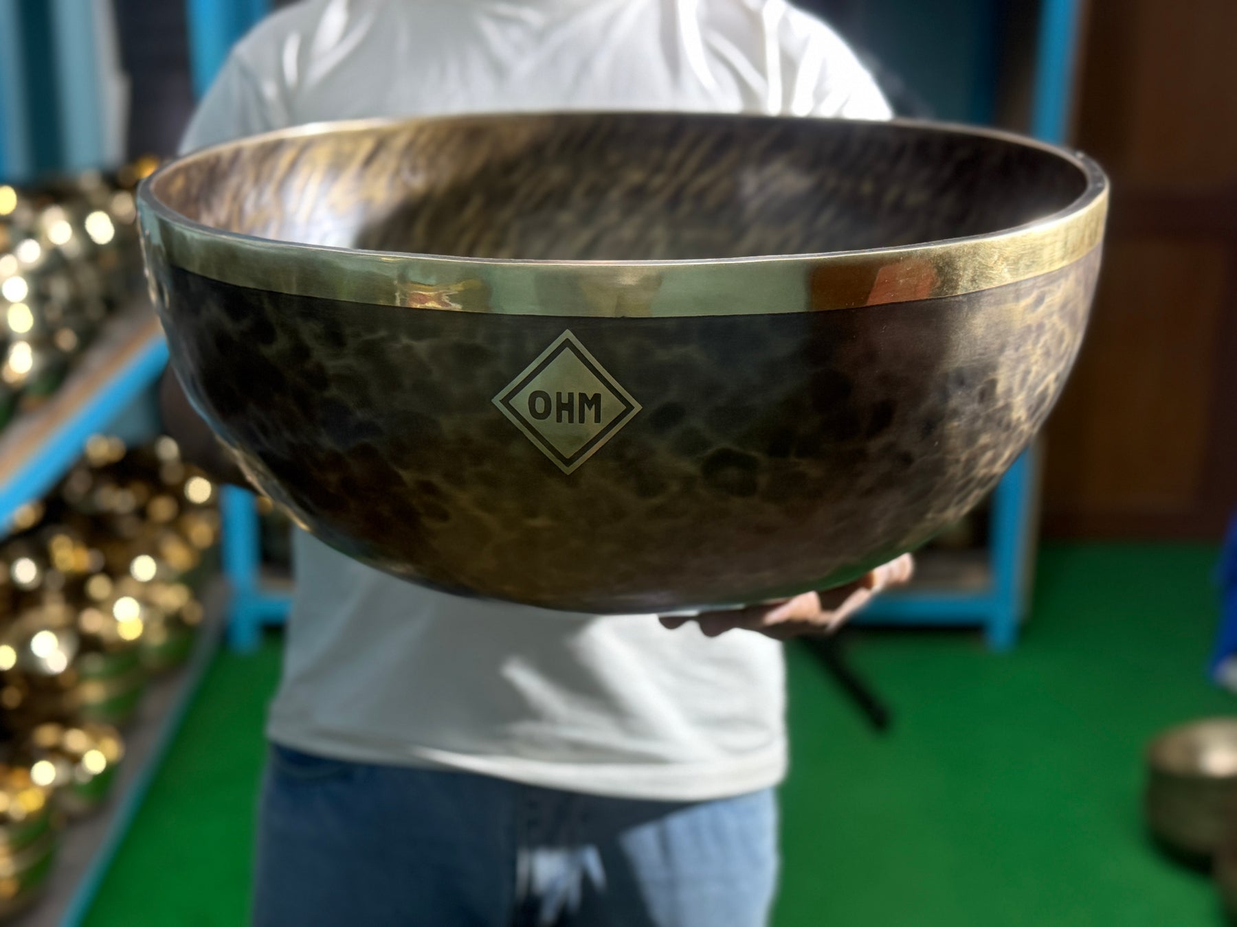 20 Inch Makers Mark Foot Bowl: Stand Inside Your Singing Bowl