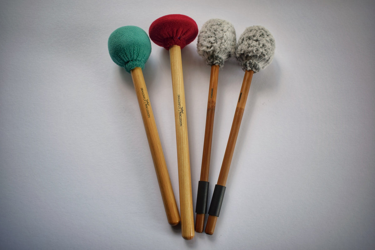 Set of 4 Dragonfly Gong Mallets For Gong School