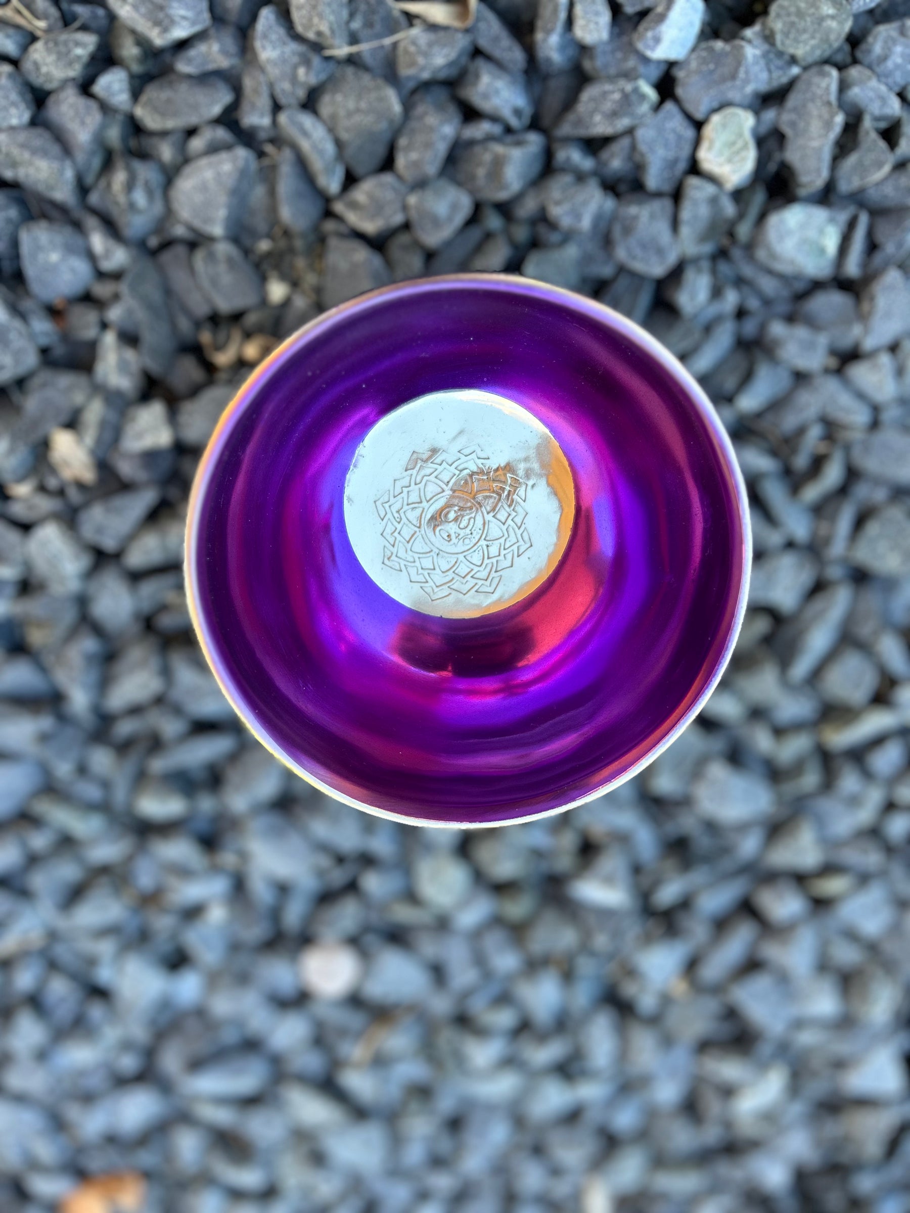 4.65 Inch 4th Octave B-Note Crown Chakra Bowl
