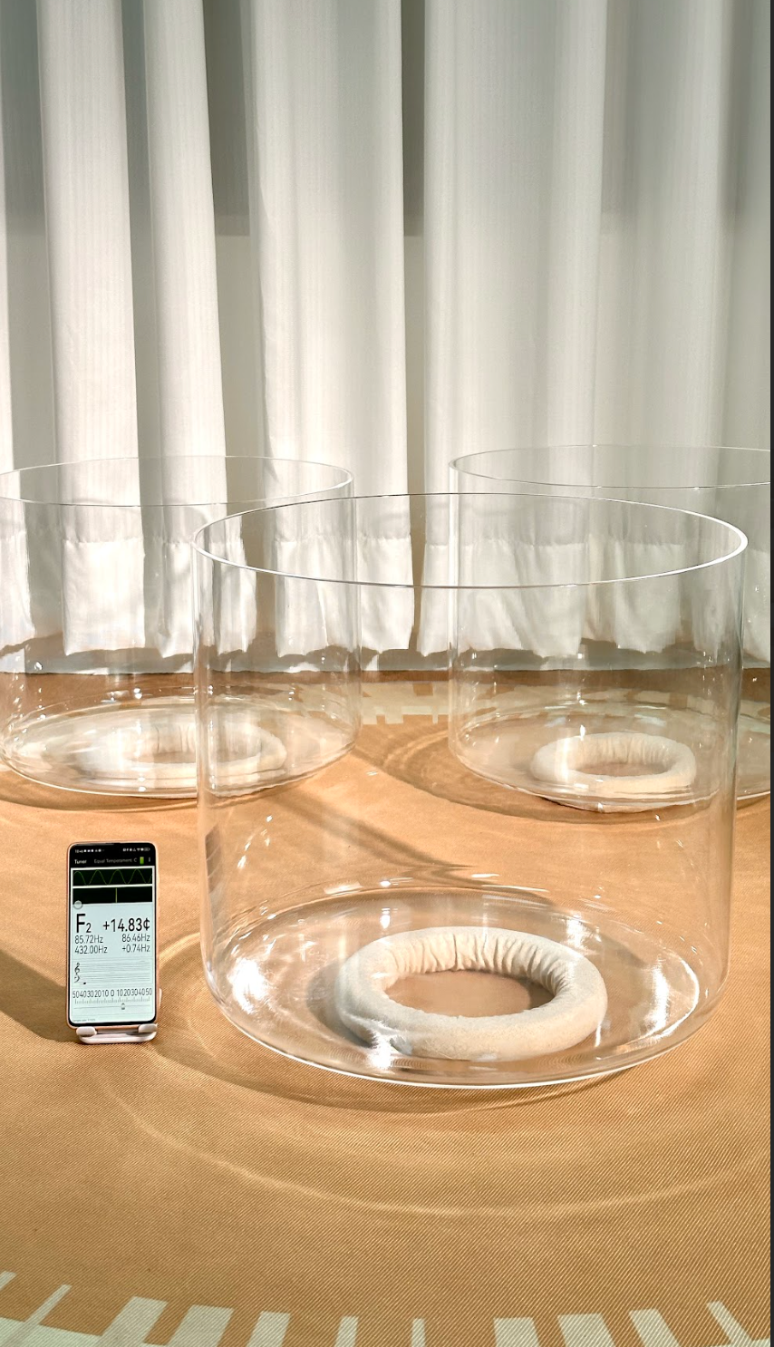 Titan 18 Inch Unground Crystal Bowl #6: F2 Second Octave 432 (+15 cent