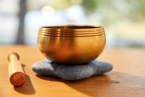 Skye:  3.5 Inch Bronze Singing Bowl Made Just For Kids Mindfulness Special Design Cushion