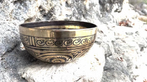 The Vortex Bowl: 9 Inch Heart Chakra Bronze Singing Bowl I PAUSE Breathwork and Ohm Store