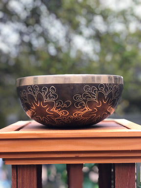 The Motherhood Bowl: Large 9 Inch Handmade Bronze Singing Bowl From Nepal Limited Design
