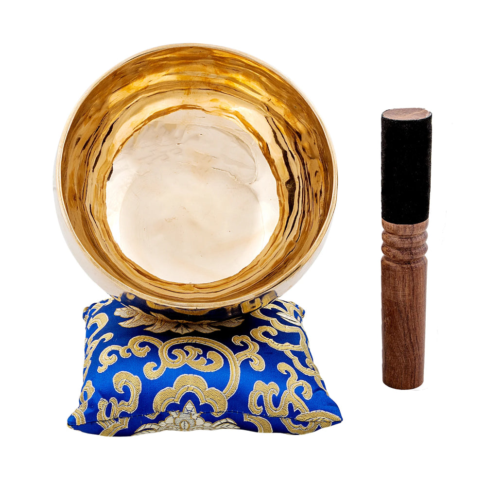 The Sunset Bowl: Handmade 6 Inch Polished Bronze Singing Bowl From Nepal