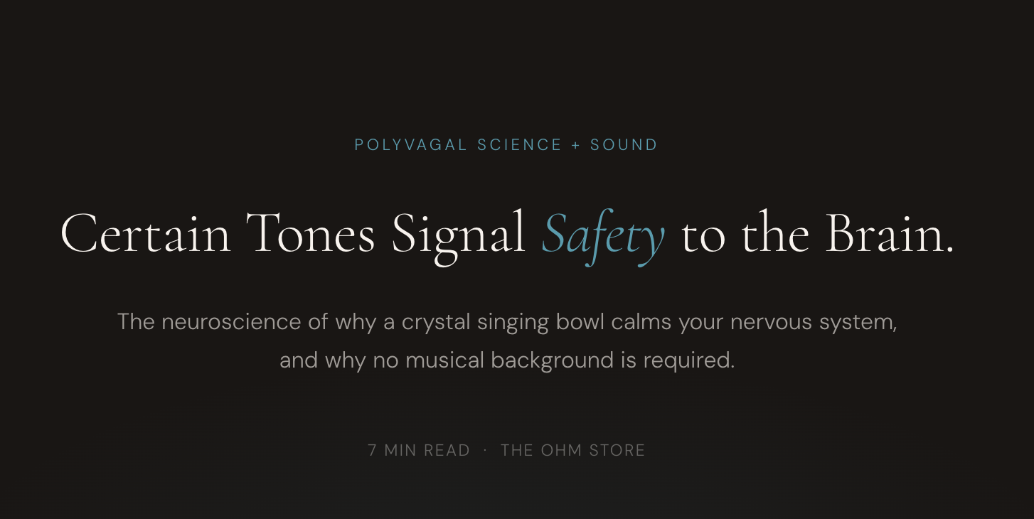 Why a Crystal Singing Bowl Calms Your Nervous System (The Science)
