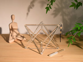 10" Clear Quartz Crystal Merkaba Sound Star