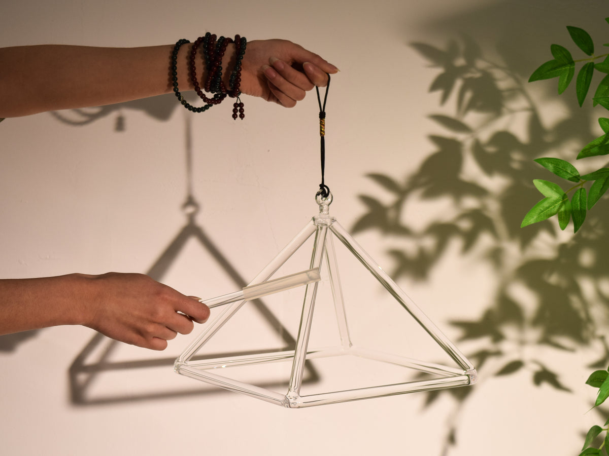 10" Crystal Quartz Pyramid | Attention Instrument for Practitioners