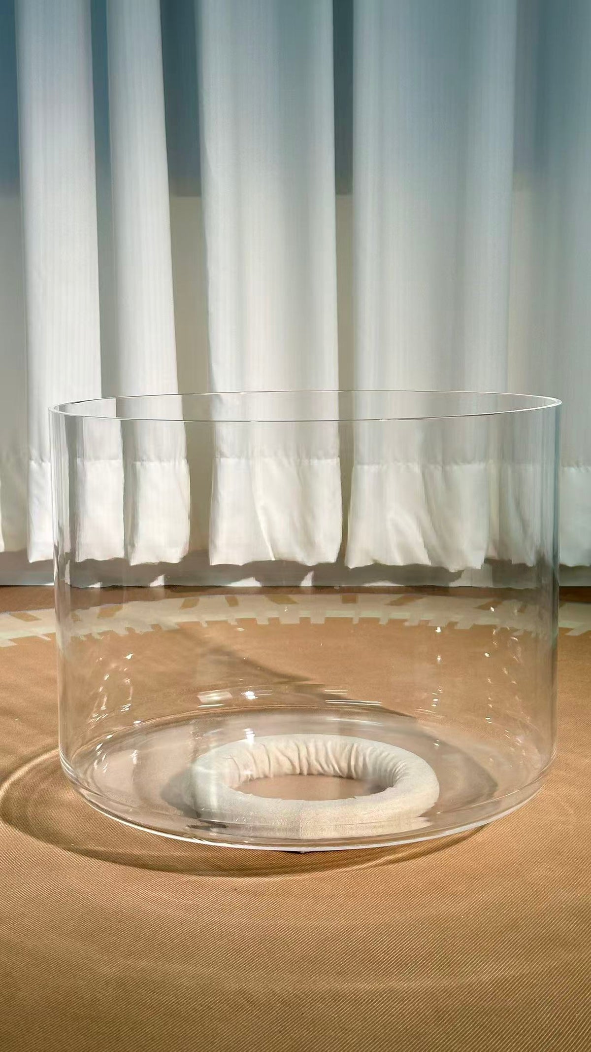 Titan 18 Inch Unground Crystal Bowl #9: F# Second Octave 432 (-12 cents)