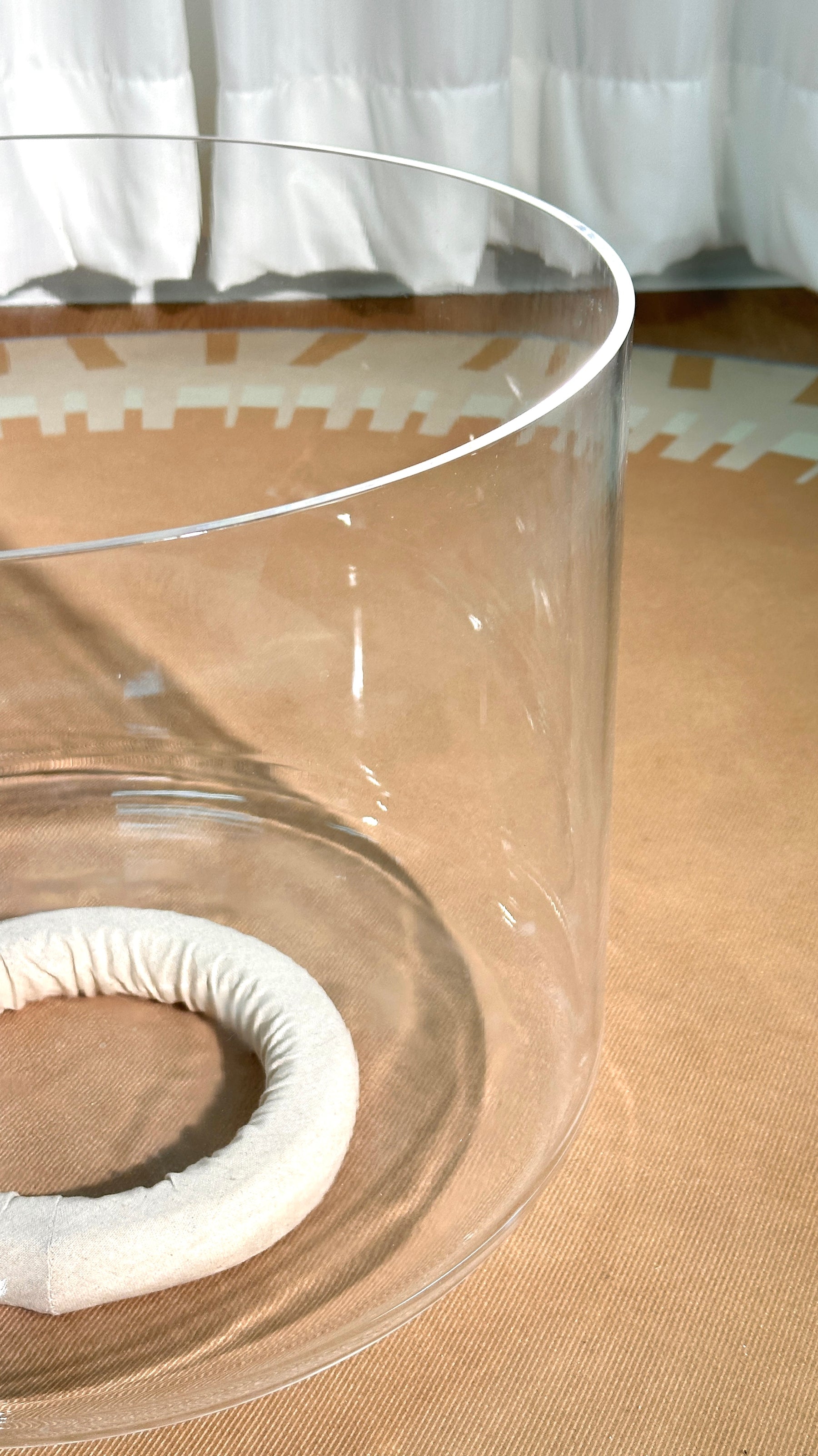 Titan 18 Inch Unground Crystal Bowl #9: A# Third Octave 432 (+6 cents)