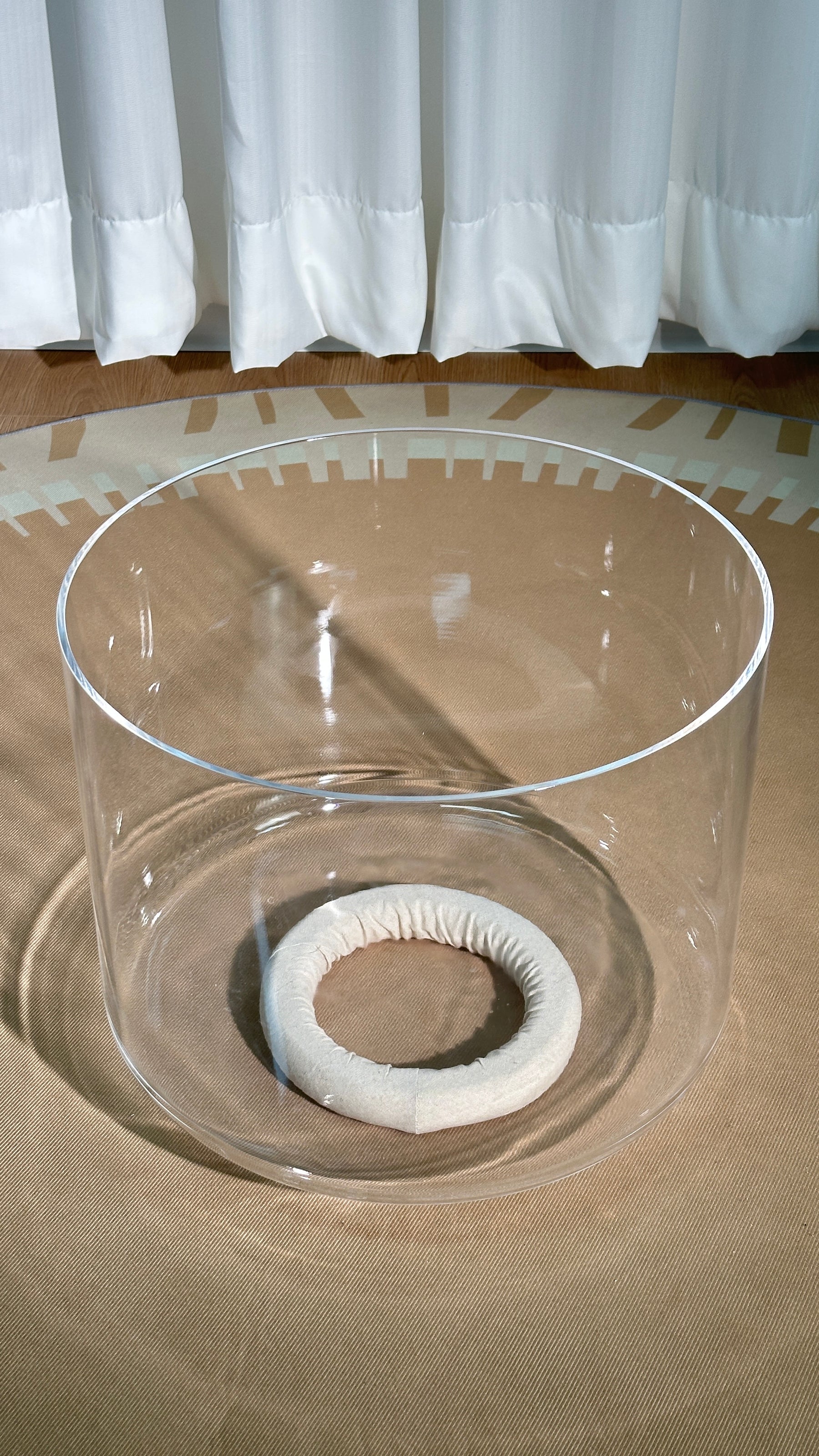 Titan 18 Inch Unground Crystal Bowl #9: A# Third Octave 432 (+6 cents)