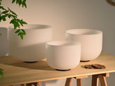 The Major Triad | Frosted Crystal Singing Bowl Set — C E G | 432 Hz