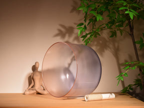 Titan 12 Inch Unground Crystal Bowl #21: D# Third Octave 432 (-41 cents)