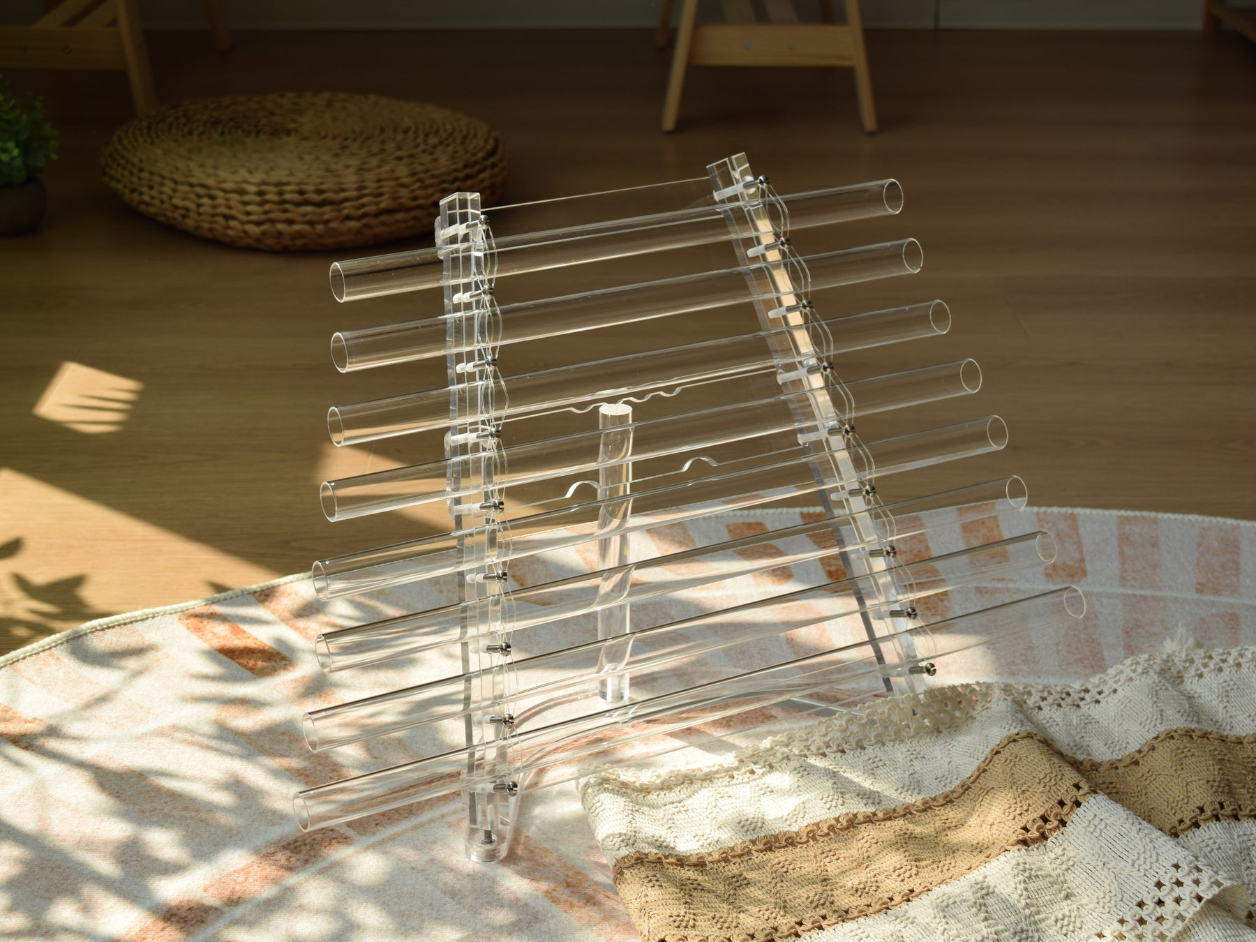 8-Note 440Hz Crystal Harp (C Major Scale)