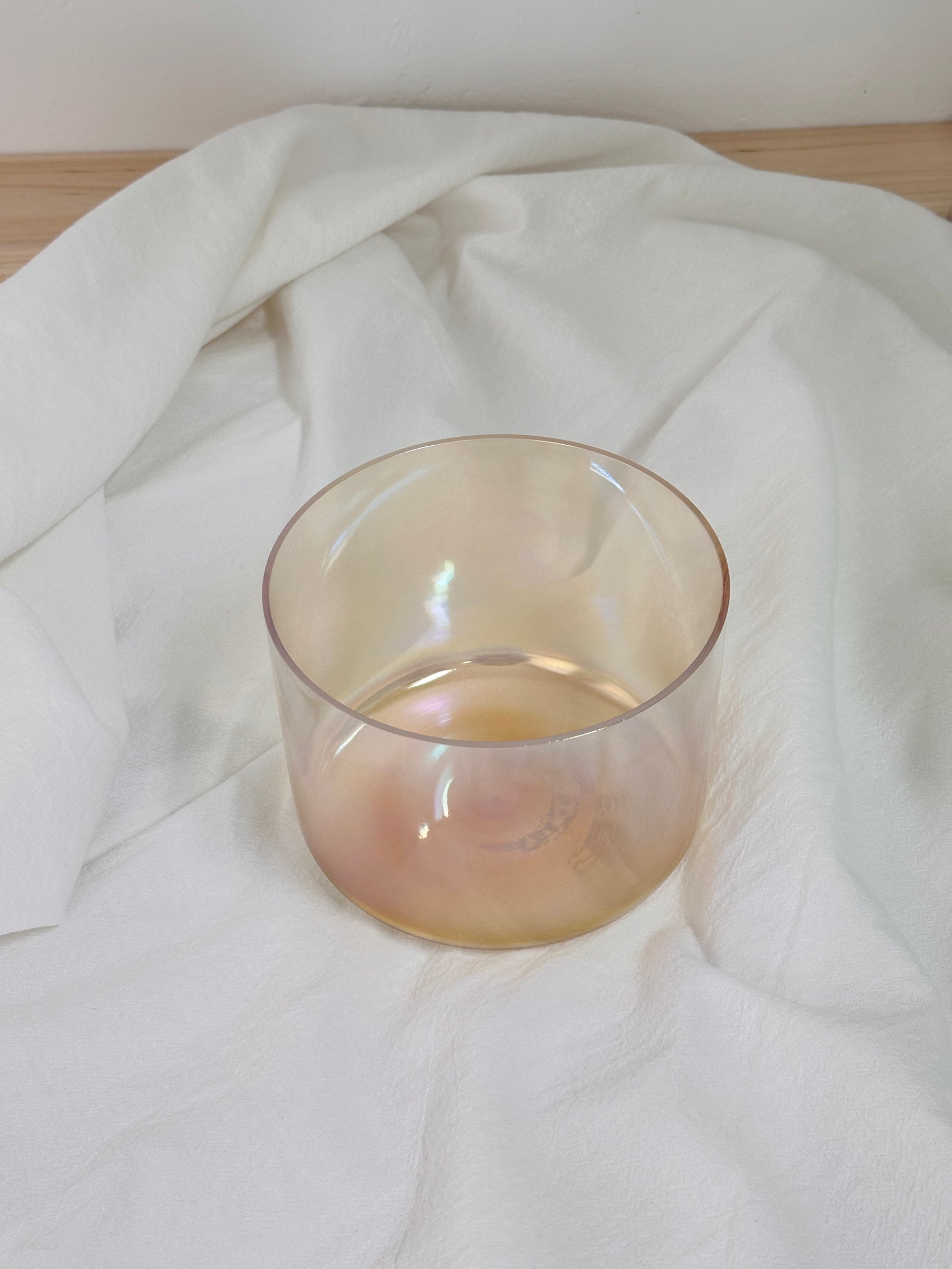 Prism Series A4 5.5" Smoke Optically Clear Fused Quartz Singing Bowl