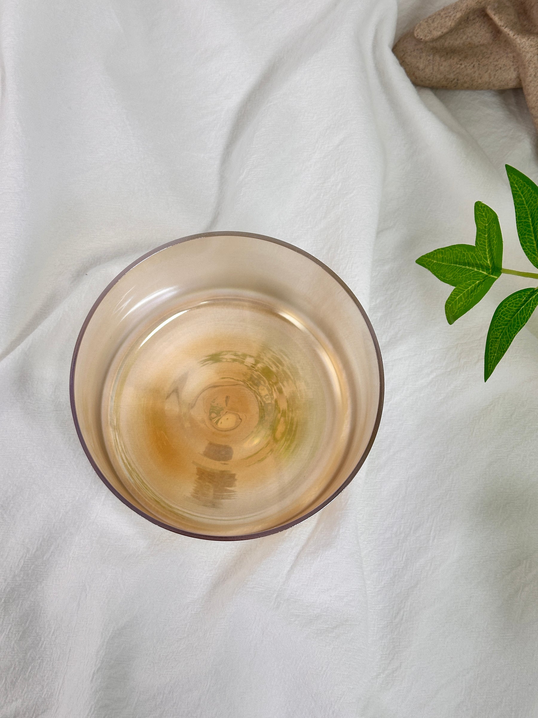 Prism Series A4 5.5" Smoke Optically Clear Fused Quartz Singing Bowl