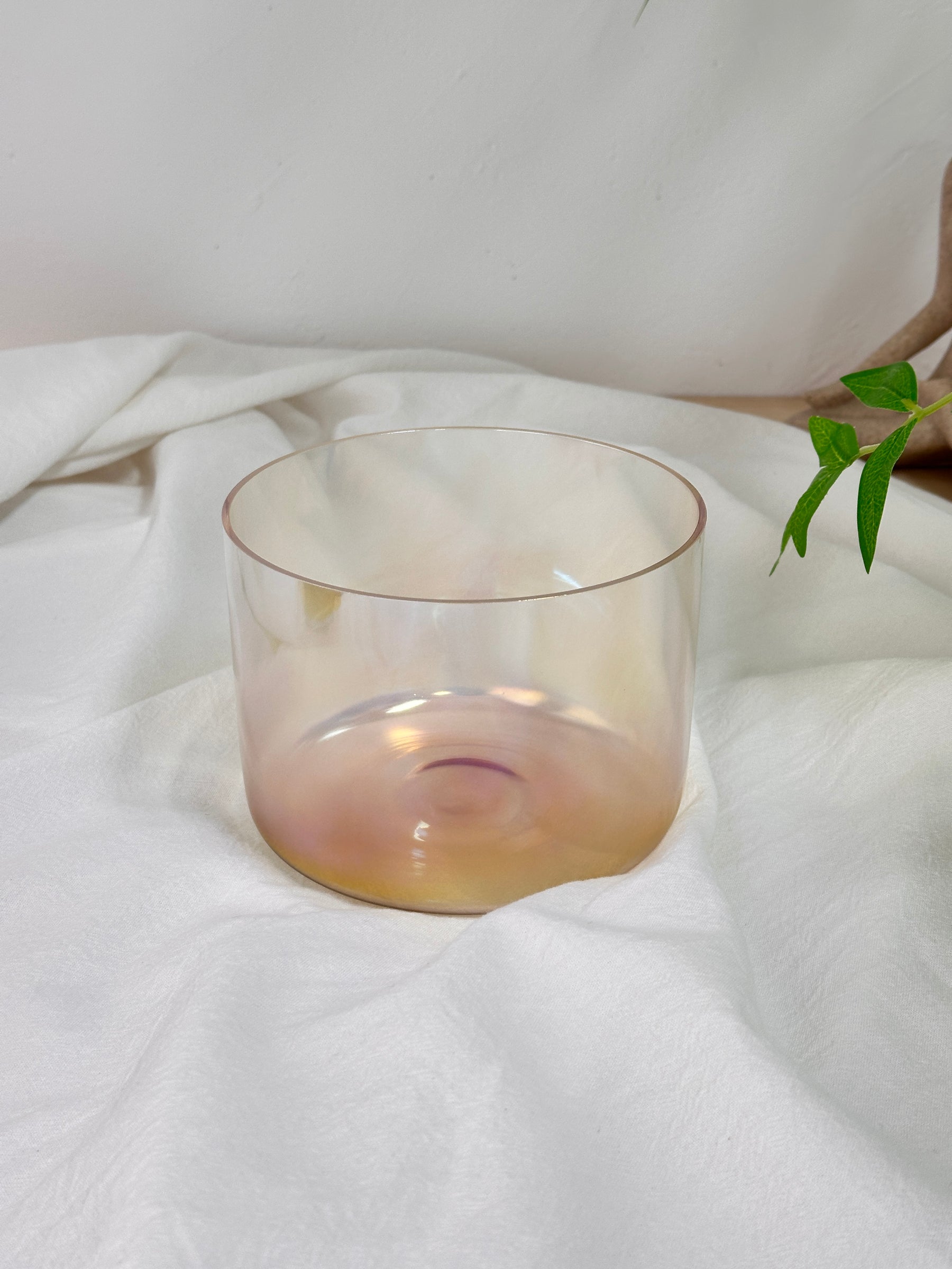 Prism Series A4 5.5" Smoke Optically Clear Fused Quartz Singing Bowl