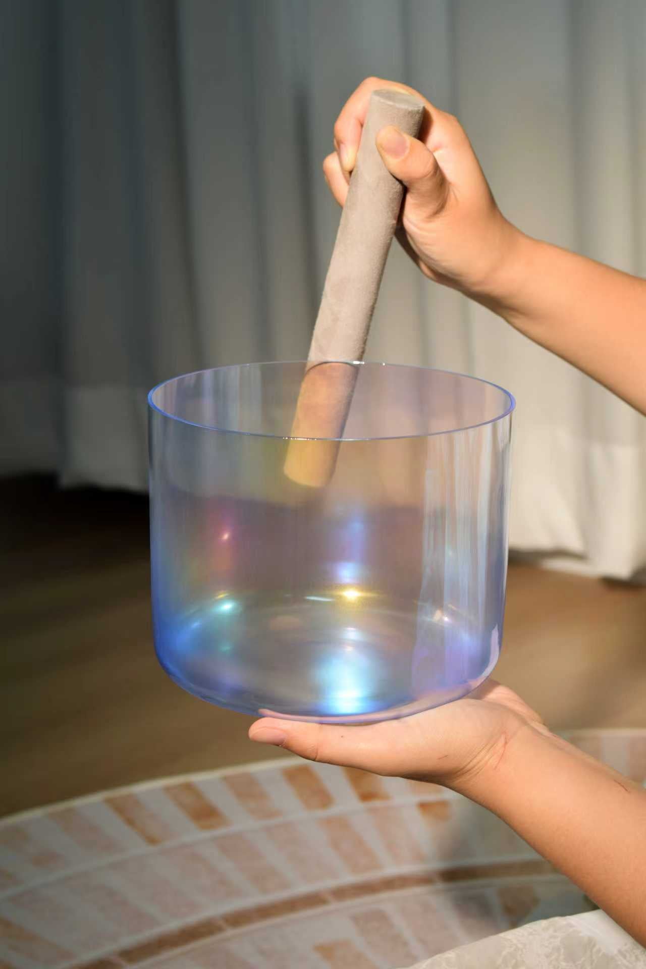 Prism Series D4 6.5" Quartz Crystal Singing Bowl