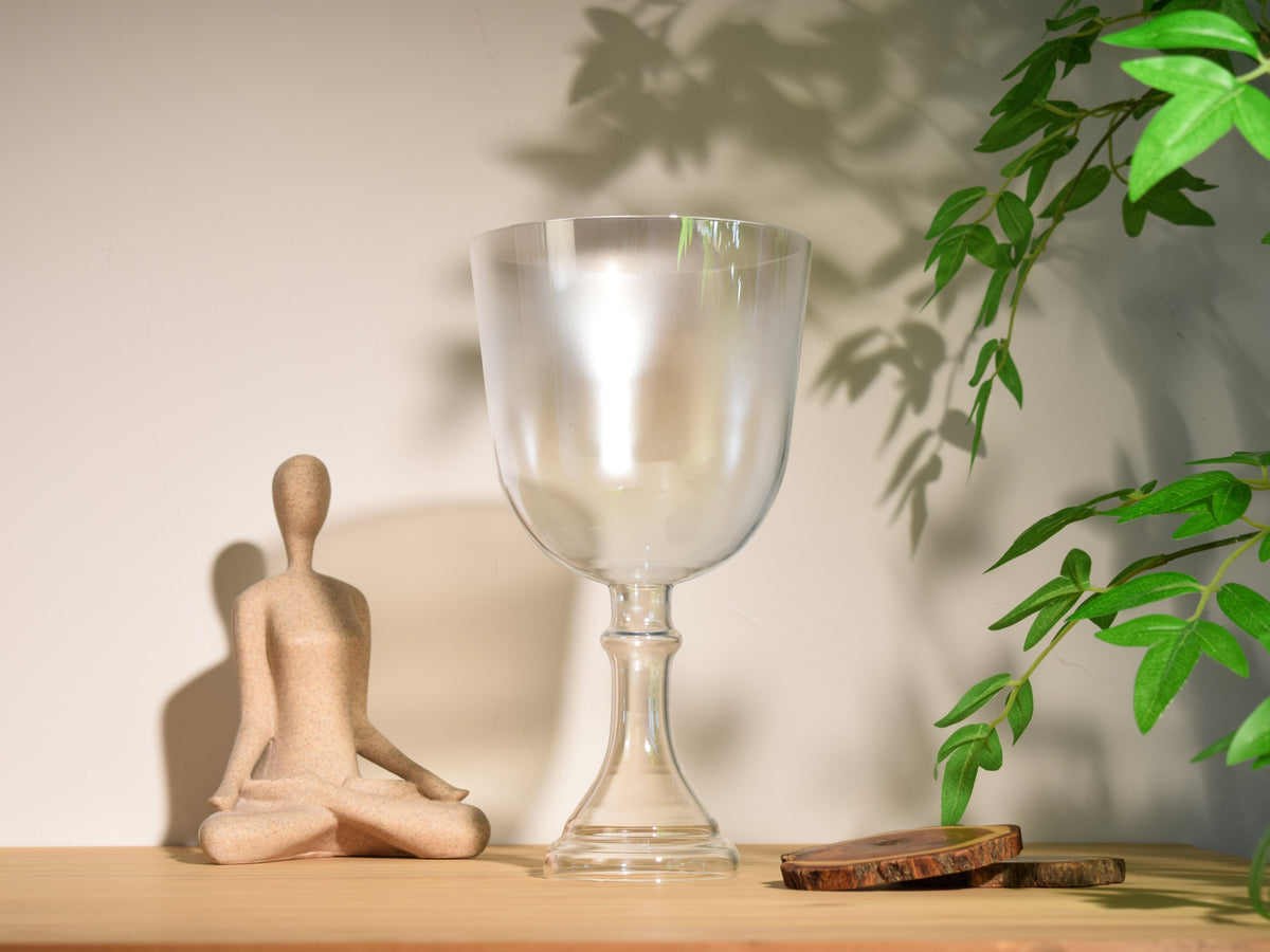 6.5" G4 Crystal Chalice Throat Chakra Practitioners Singing Bowl