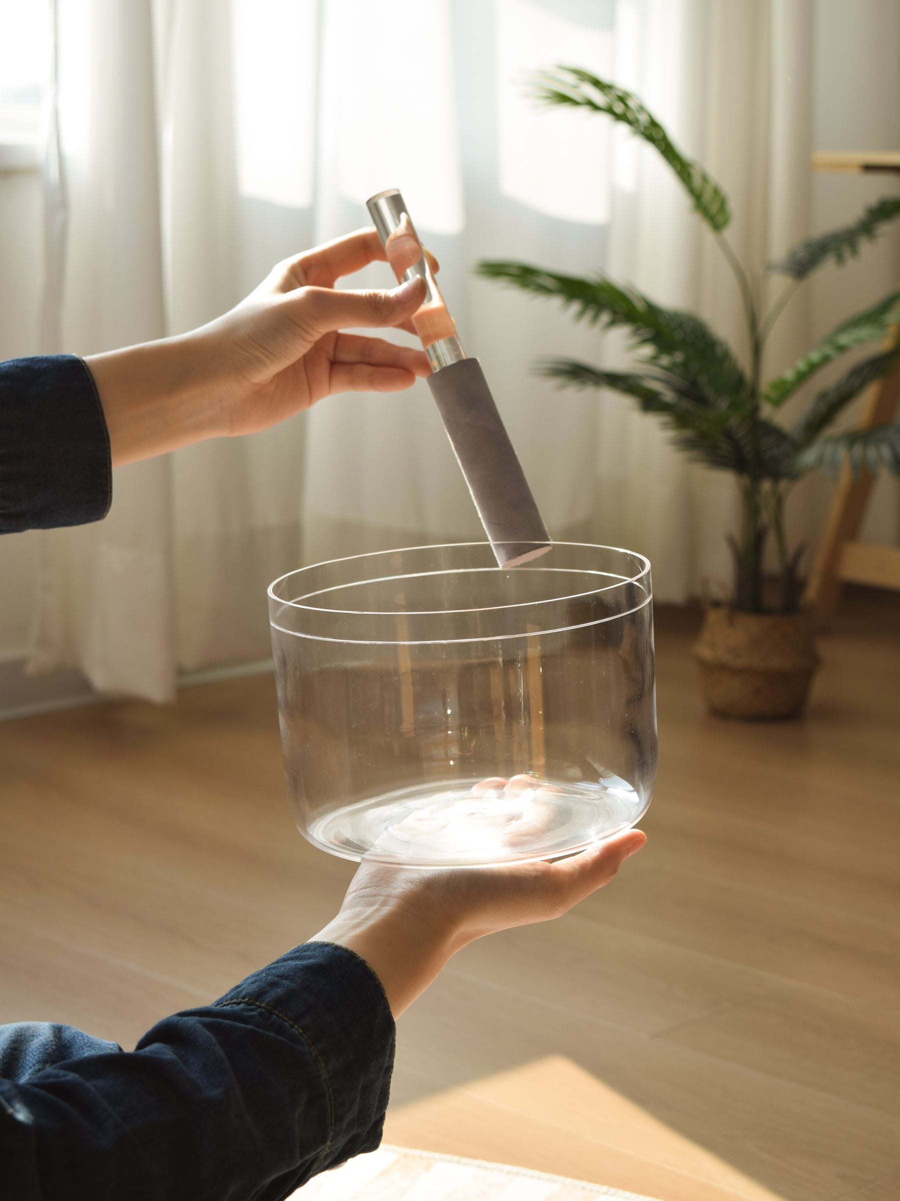 Prism Series C#4 6.75" Fused Quartz Crystal Singing Bowl