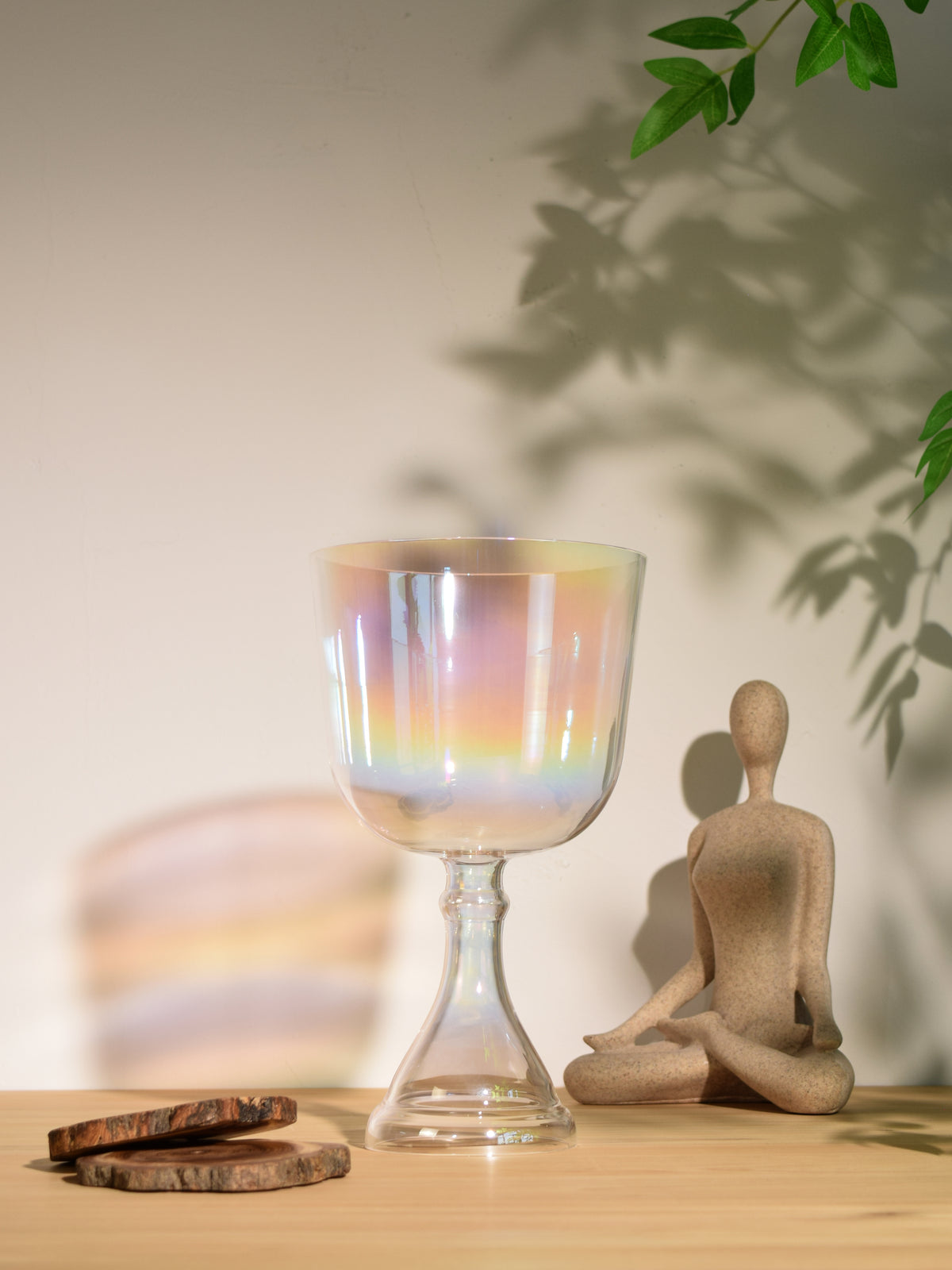 6" B4 Crystal Chalice Crown Practitioners Singing Bowl
