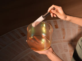 Prism Series F4 6" Optically Clear Fused Quartz Singing Bowl