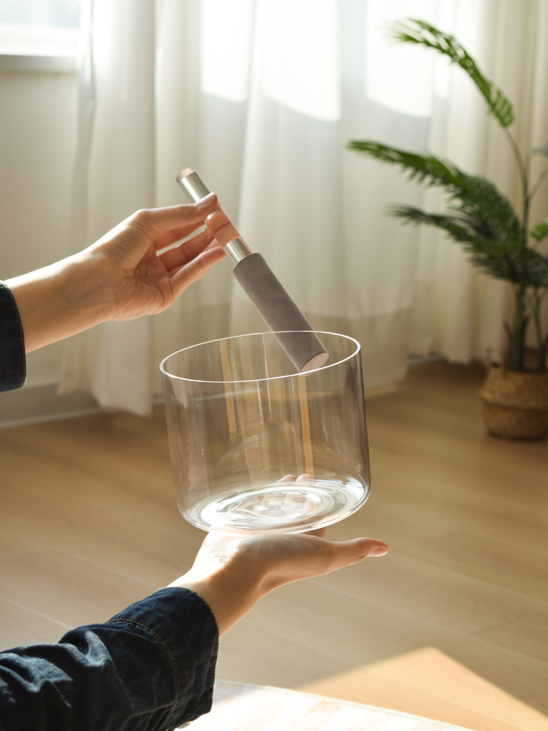 Prism Series F#4 6" Fused Quartz Crystal Singing Bowl