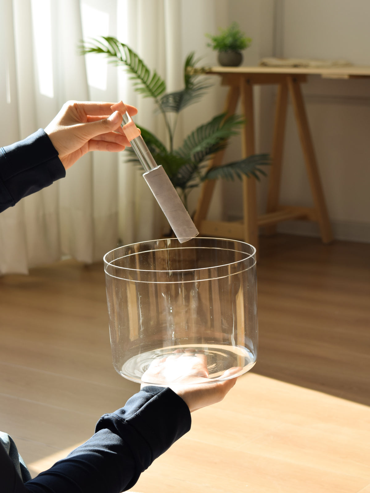 Prism Series A3 7.25" Fused Quartz Crystal Singing Bowl