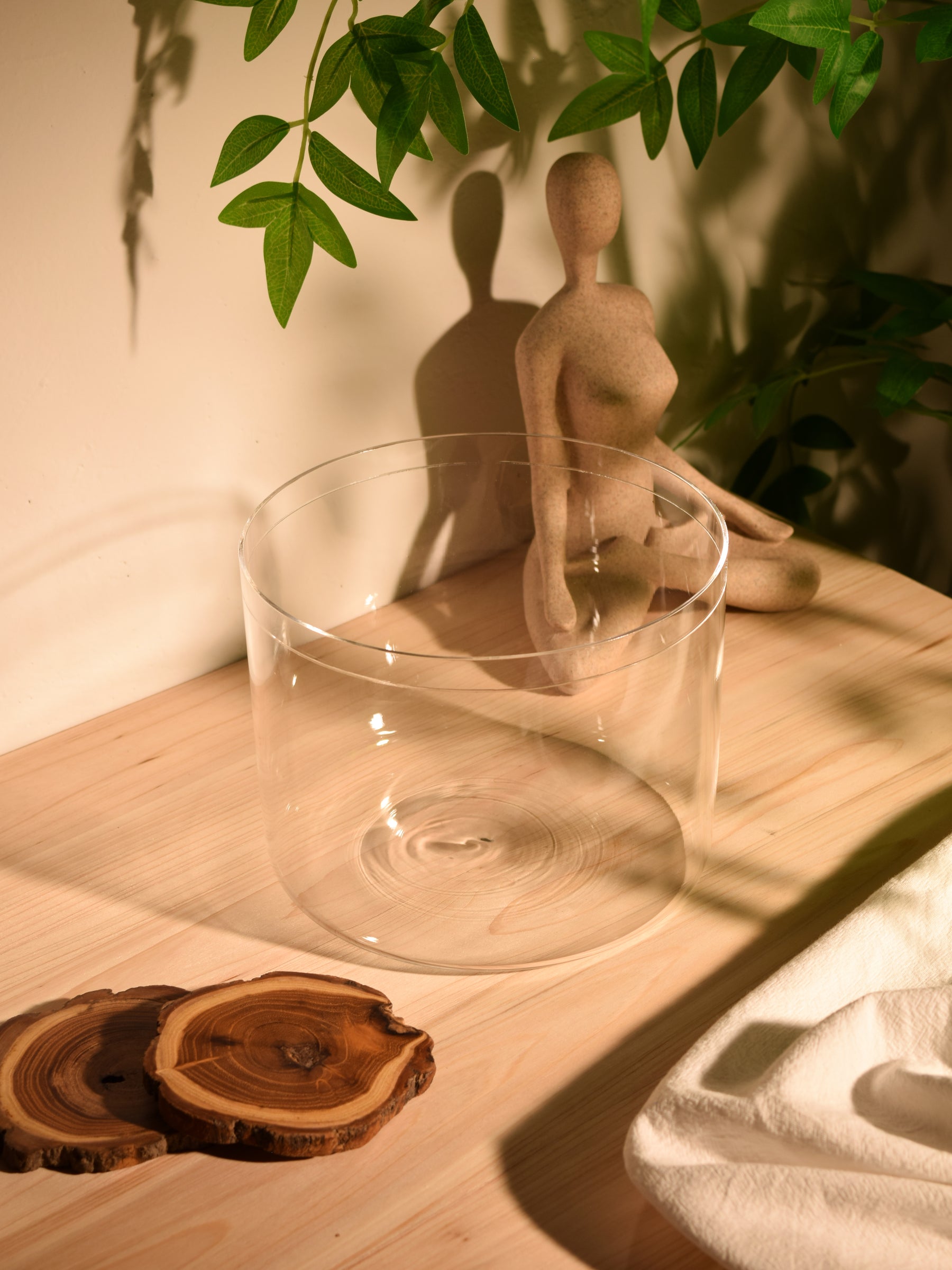 Prism Series A3 7.25" Fused Quartz Crystal Singing Bowl