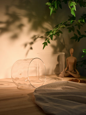 Prism Series Duo 7.5" I G3 and 6.5" I D4 Fused Quartz Crystal Singing Bowl Set