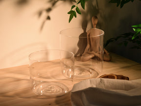 Prism Series Duo 7.5" I G3 and 6.5" I D4 Fused Quartz Crystal Singing Bowl Set