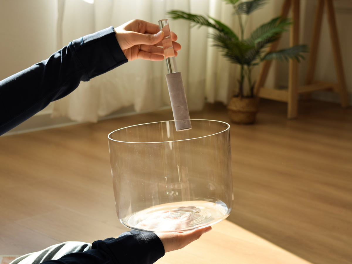 Prism Series F#3 7.75" Fused Quartz Crystal Singing Bowl