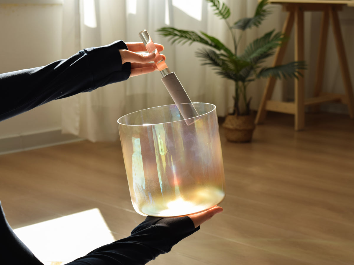 Prism Series B3 7" Fused Quartz Crystal Singing Bowl