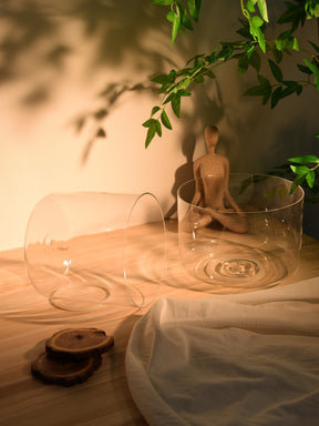 Prism Series Duo 8.75"  I C3 and 7.5"I G3 Fused Crystal Singing Bowl Set