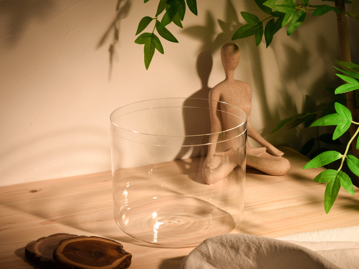 Prism Series F3 8" Fused Quartz Crystal Singing Bowl