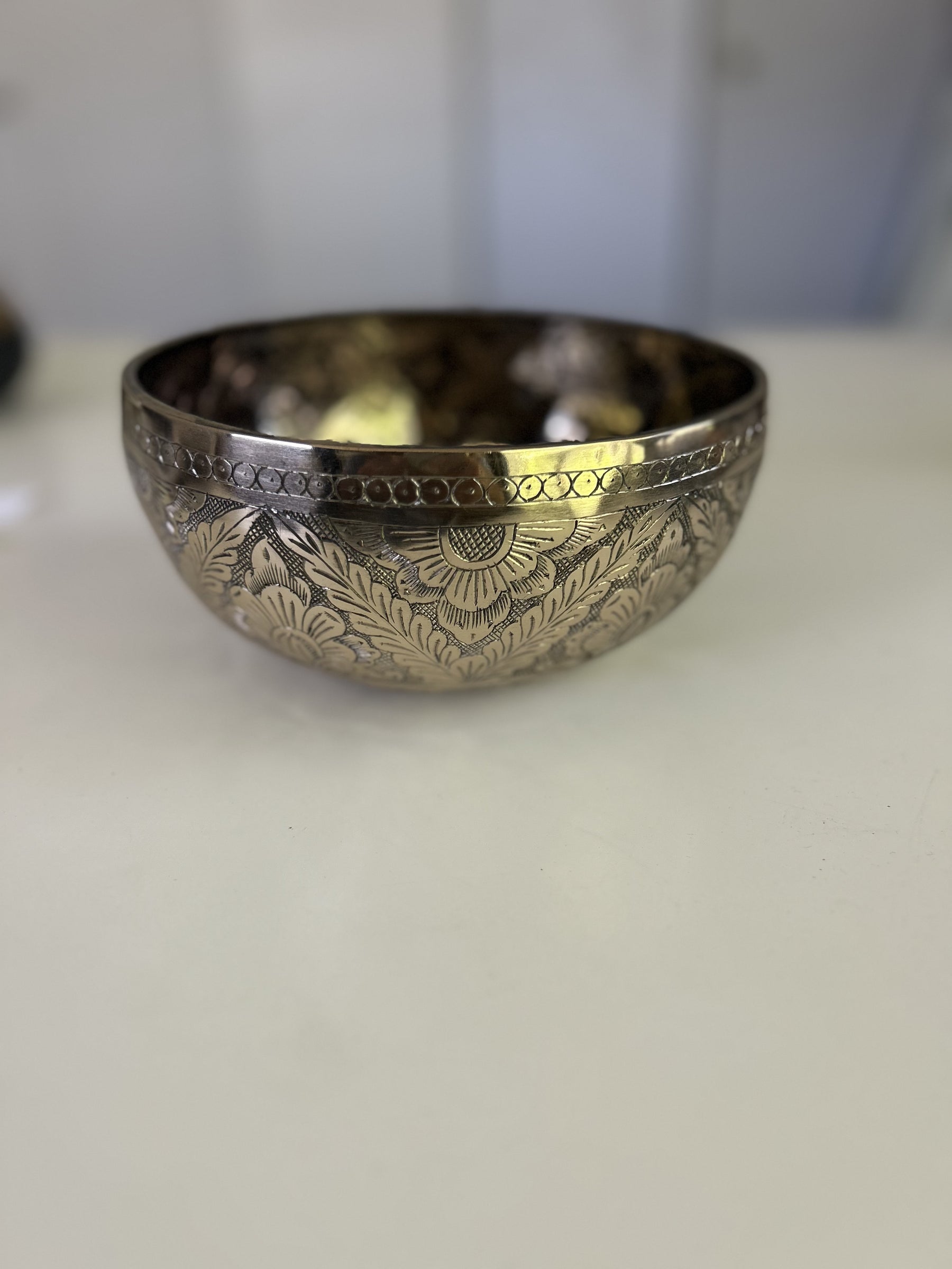 7.25 Inch Bronze A Flat 3 One Of A Kind Singing Bowl CUSTOM-0007