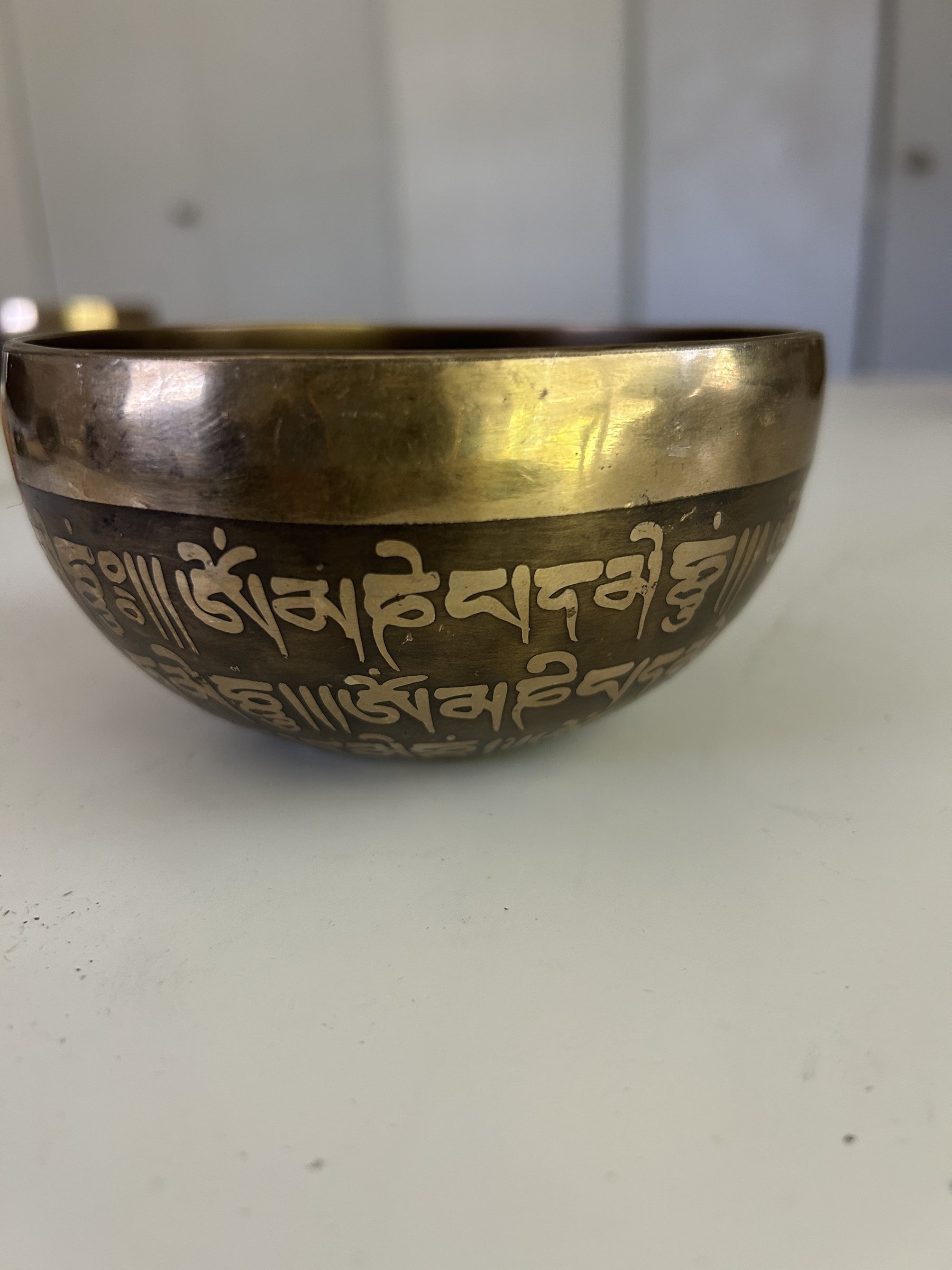 4.75 Inch Bronze A4 One Of A Kind Singing Bowl CUSTOM-0016