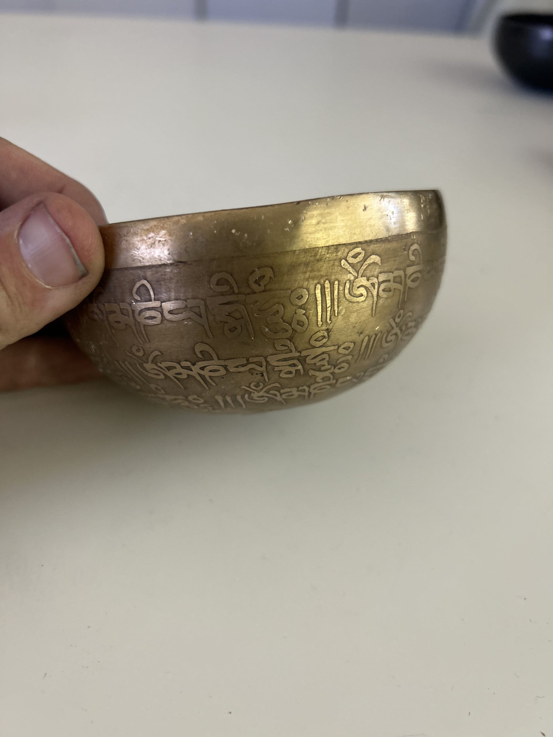 4 Inch Bronze E5 One Of A Kind Singing Bowl CUSTOM-0009