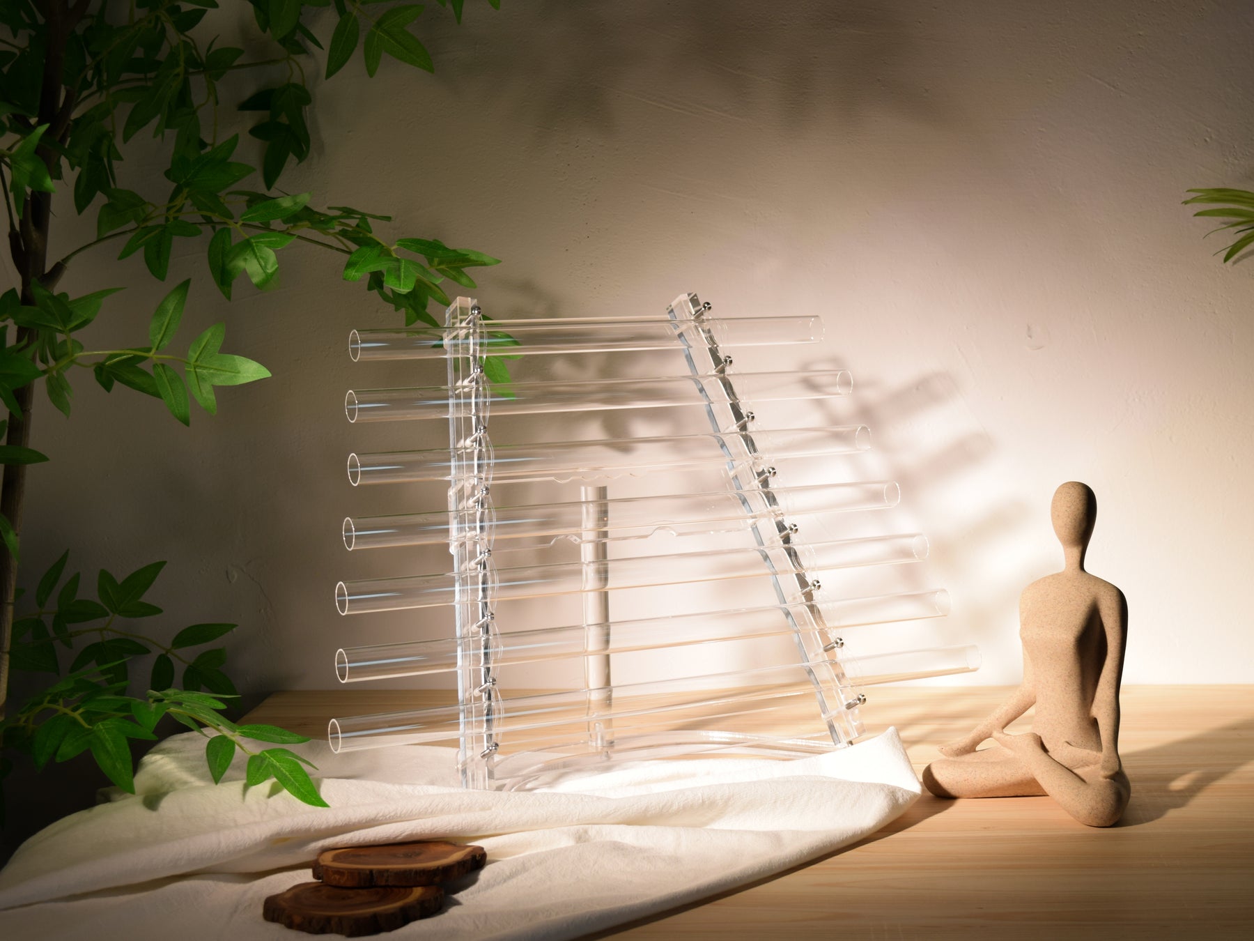 7-Note 440Hz Crystal Harp (D Minor Scale)