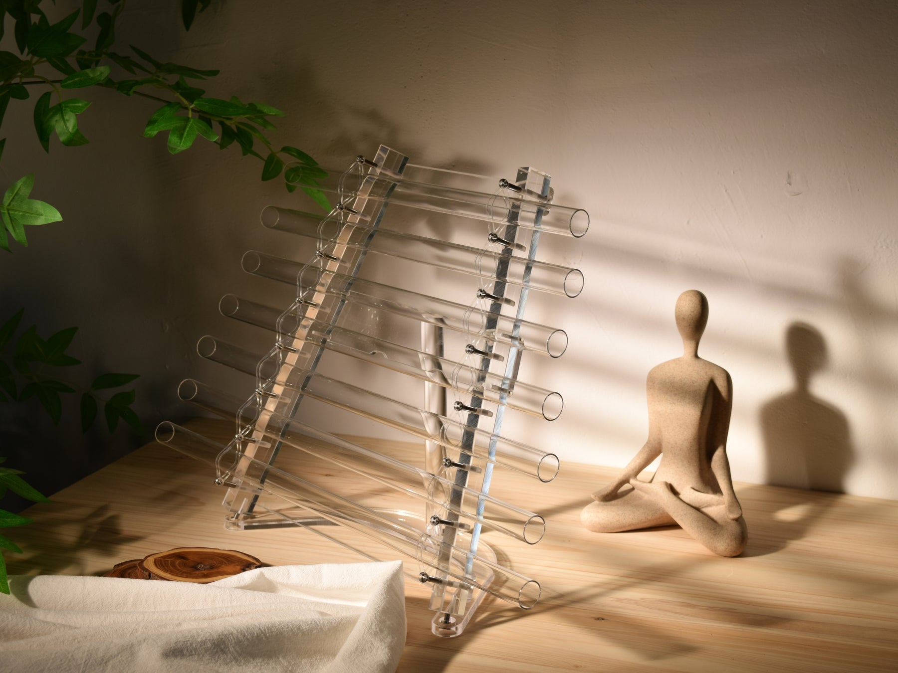 7-Note 440Hz Crystal Harp (D Minor Scale)