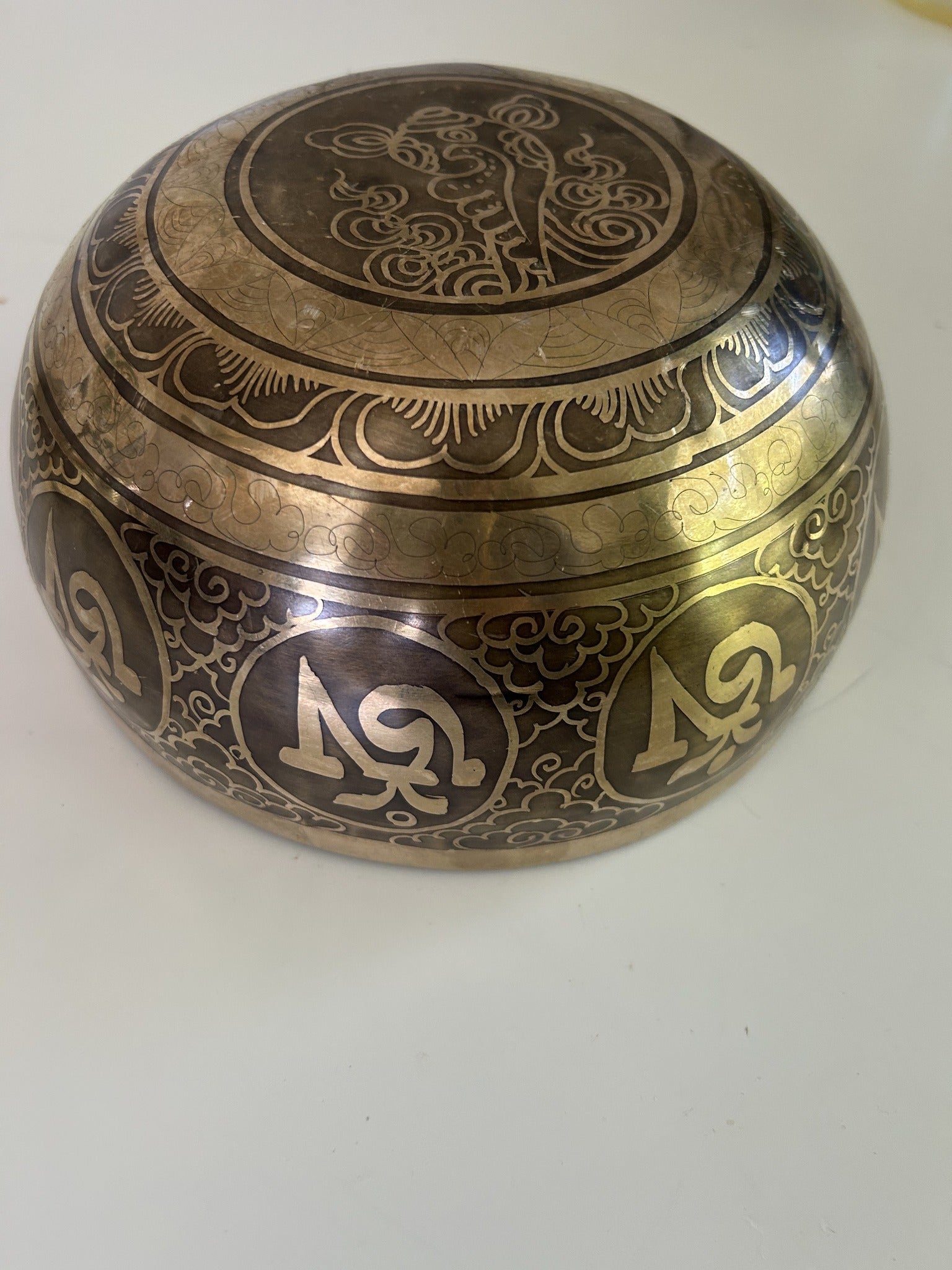 7 Inch Bronze A3 One Of A Kind Singing Bowl CUSTOM-0001