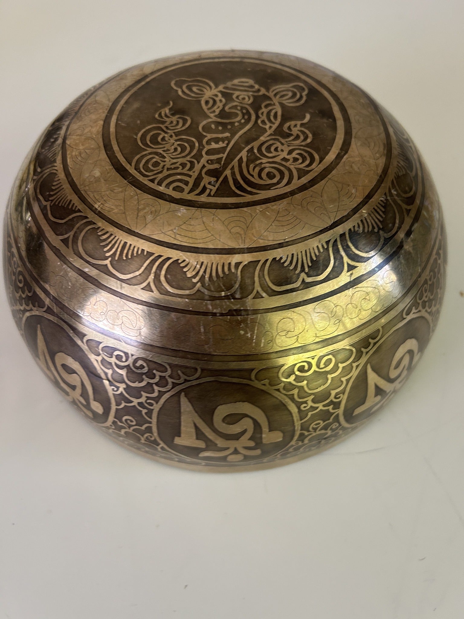 7 Inch Bronze A3 One Of A Kind Singing Bowl CUSTOM-0001