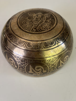 7 Inch Bronze A3 One Of A Kind Singing Bowl CUSTOM-0001
