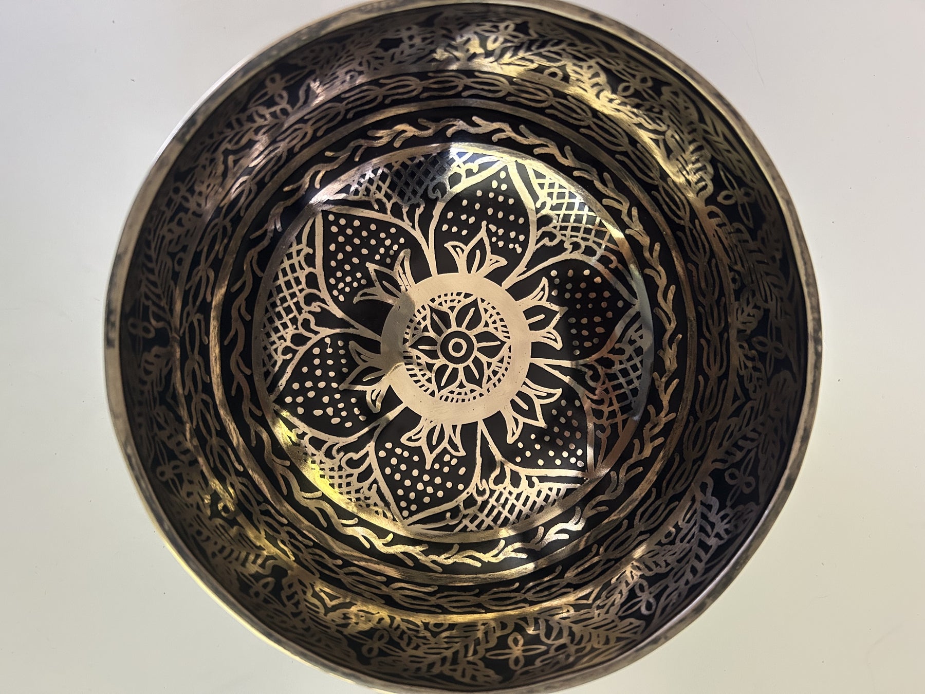 7.25 Inch Bronze A Flat 3 One Of A Kind Singing Bowl CUSTOM-0007